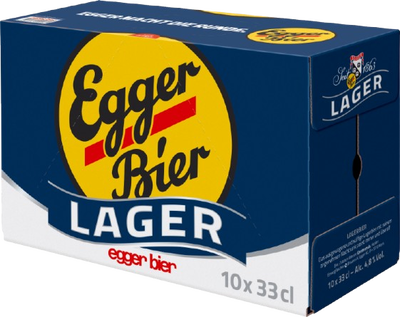 Egger Bier Lager hell Einweg (10x33cl)
